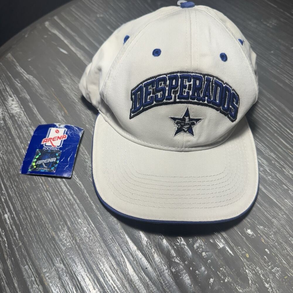 VTG Drew Pearson Dallas Cowboys Desperados Star Snapback Hat NFL Blue White TEXA